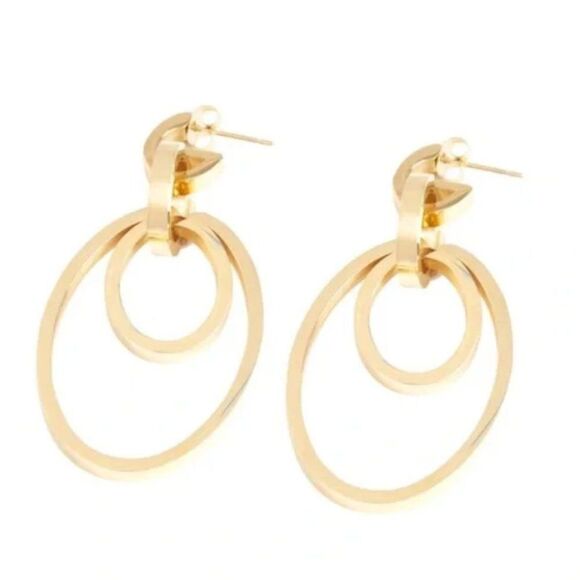 Vita Fede Cassio Earrings Adjustable Interlocking Detachable Old Money Links - Picture 8 of 9